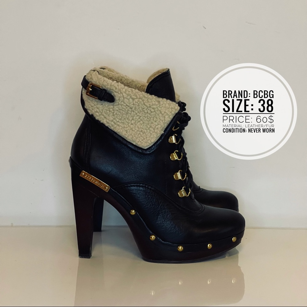 BCBG Leather Booties size 8 US - Never Worn